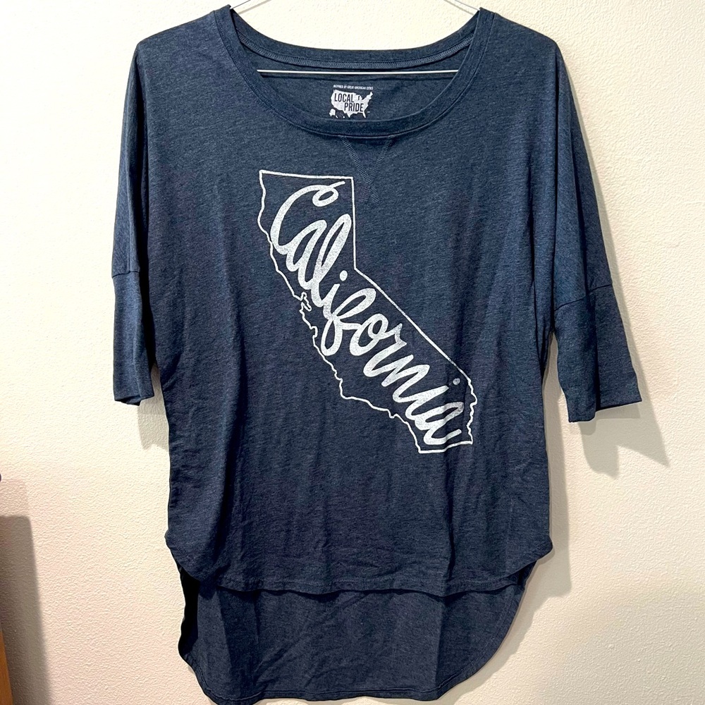Target Local Pride Collection- California 3/4 sleeves shirt size large